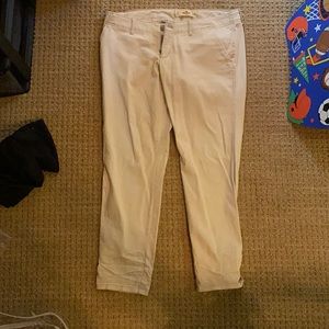 Women’s khaki pants.